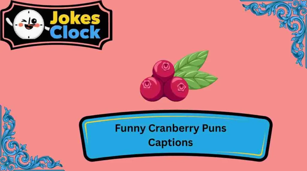 Funny Cranberry Puns Captions