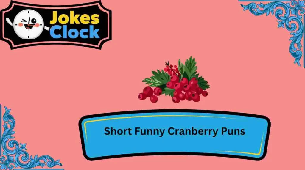 Short Funny Cranberry Puns