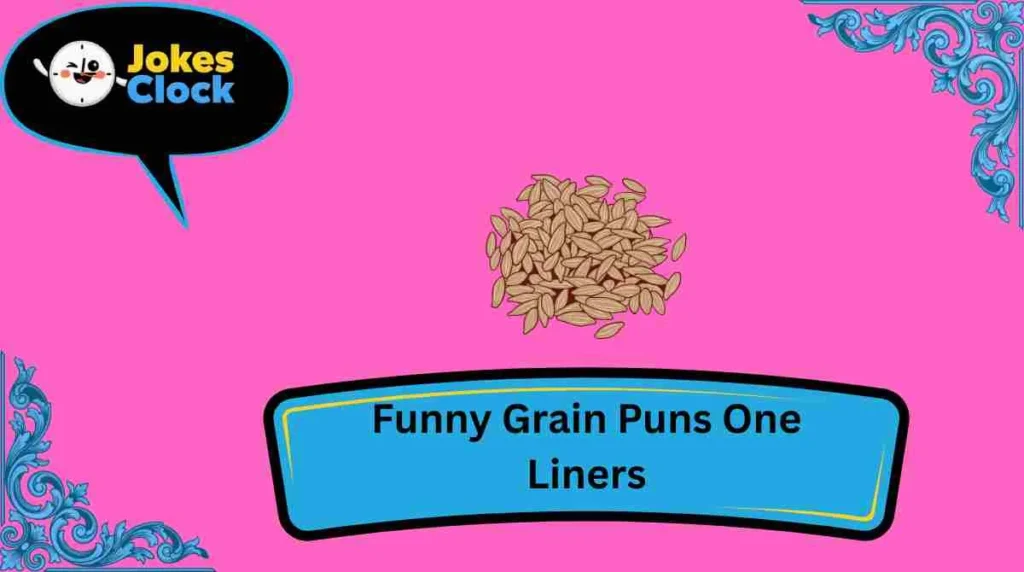 Funny Grain Puns One Liners