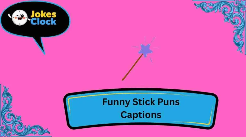 Funny Stick Puns Captions