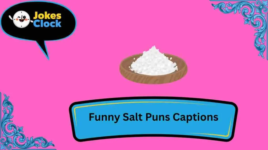 Funny Salt Puns Captions